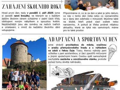 Třídní plátek 4.A - ohlédnutí za měsícem září 2025