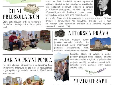 Třídní plátek 4.A - ohlédnutí za měsícem březnem 2026