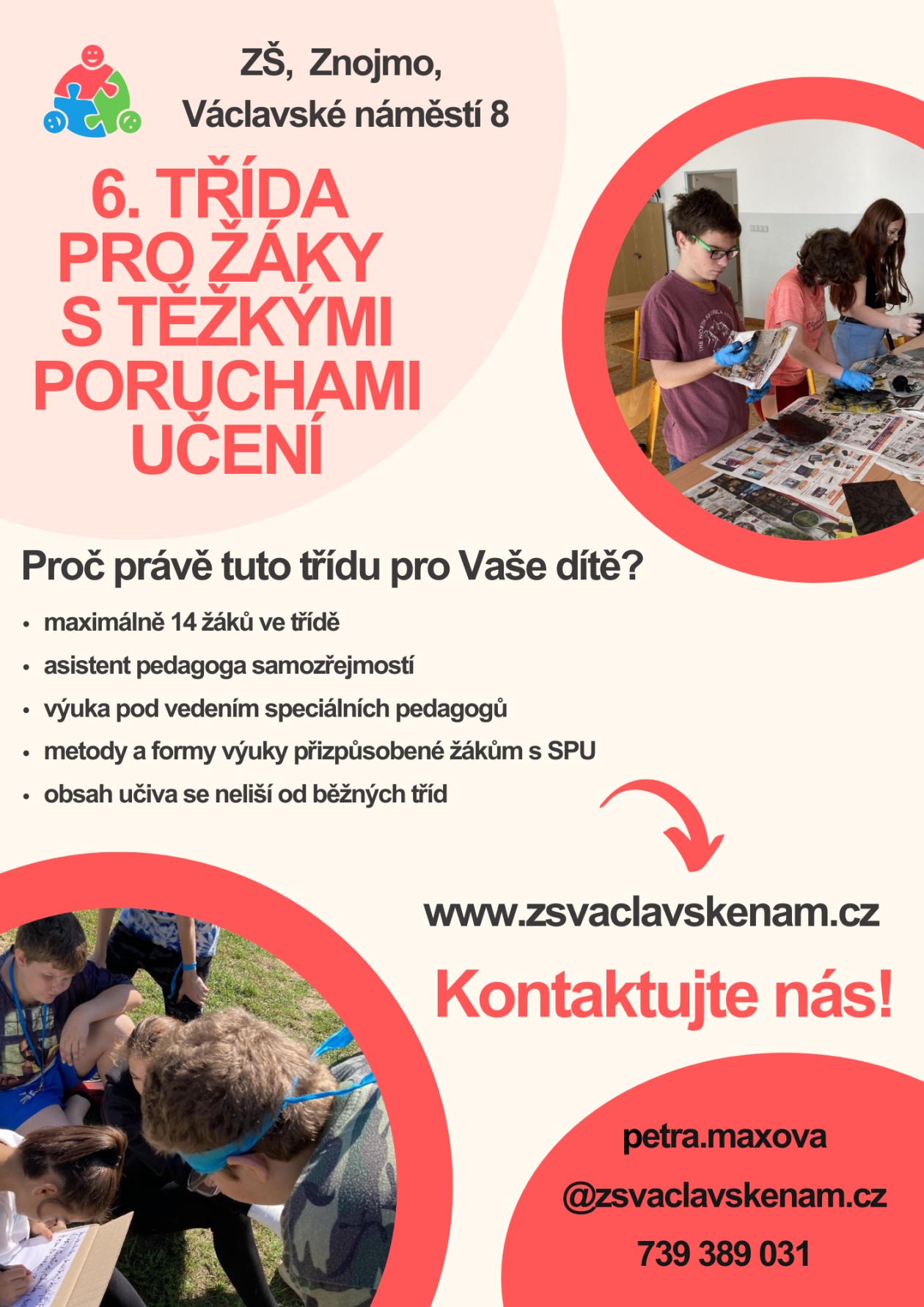 Speciální 6. třída pro žáky s těžkými poruchami učení