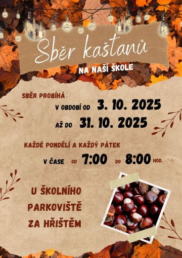 Sběr kaštanů!