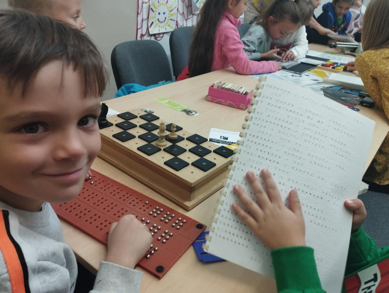Prvňáčci zavítali do tyflocentra