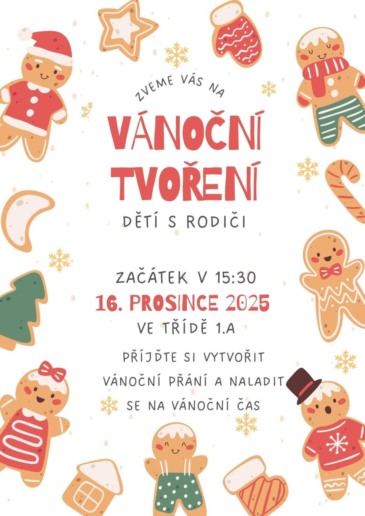 Pozvánka na tvoření s rodiči