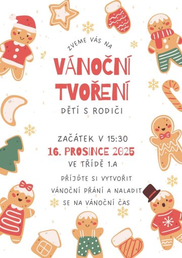 Pozvánka na tvoření s rodiči