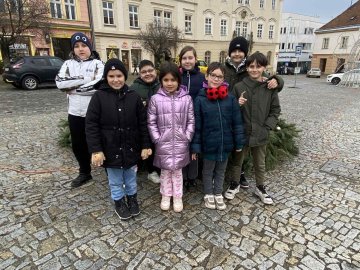 Krásné a klidné Vánoce přejí žáci třídy IV. C