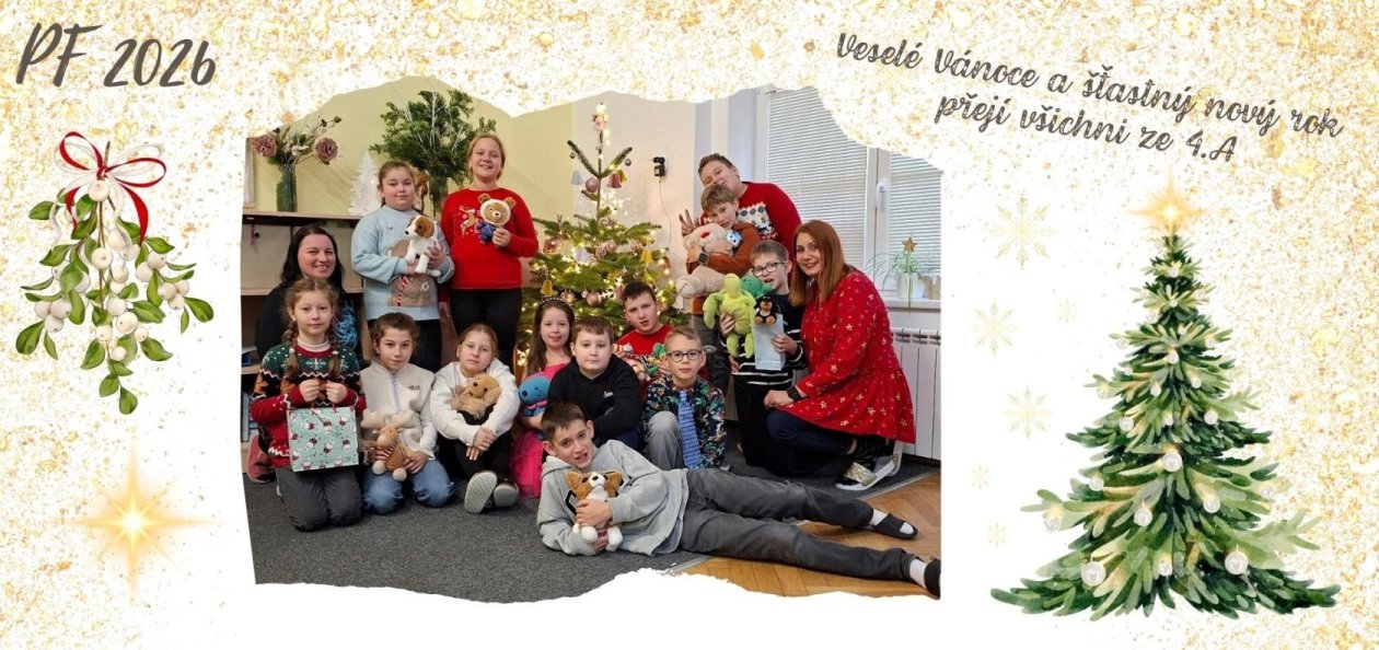 Krásné Vánoce přejí všichni ze IV.A