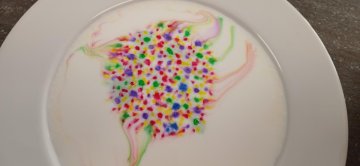 Barevná mléčná duha