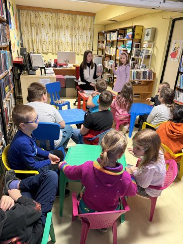 První návštěva městské knihovny