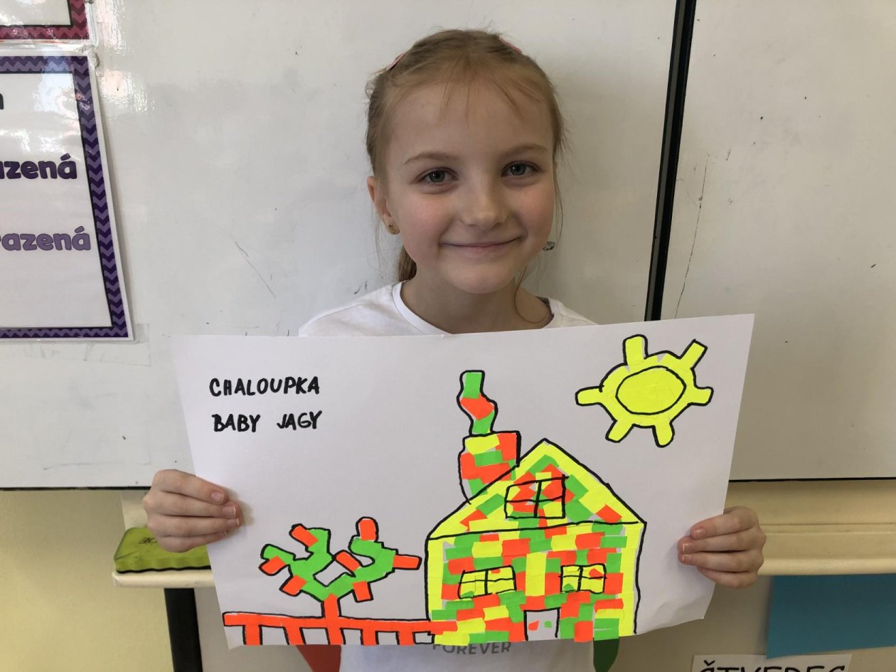 Tvoření z cenových etiket - 2. A