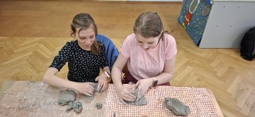 Artefiletika a práce s keramickou hlínou ve 4.B