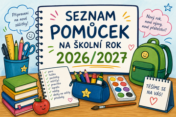 Seznam pomůcek na školní rok 2026/2027
