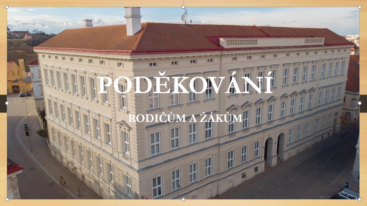 Poděkování za školní rok 2025/2026