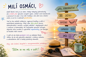 Krásné prázdniny, osmáci! ☀️
