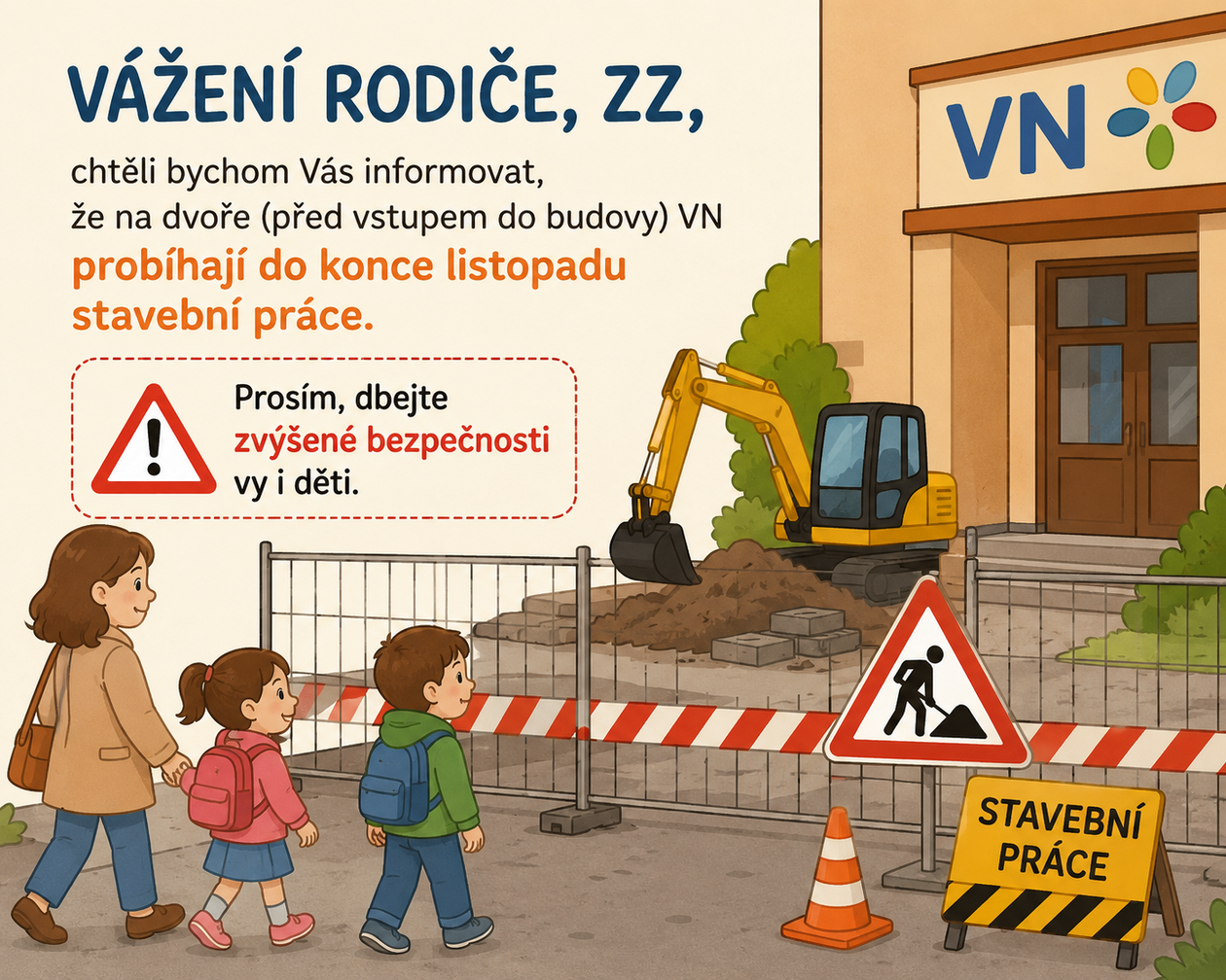 Upozornění na stavební práce